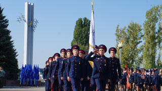 В Парке Победы прошел смотр-конкурс саратовских кадетов