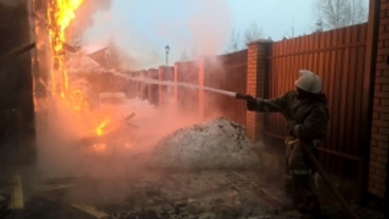 В Воскресенском районе сгорела сауна на турбазе «Полянка»