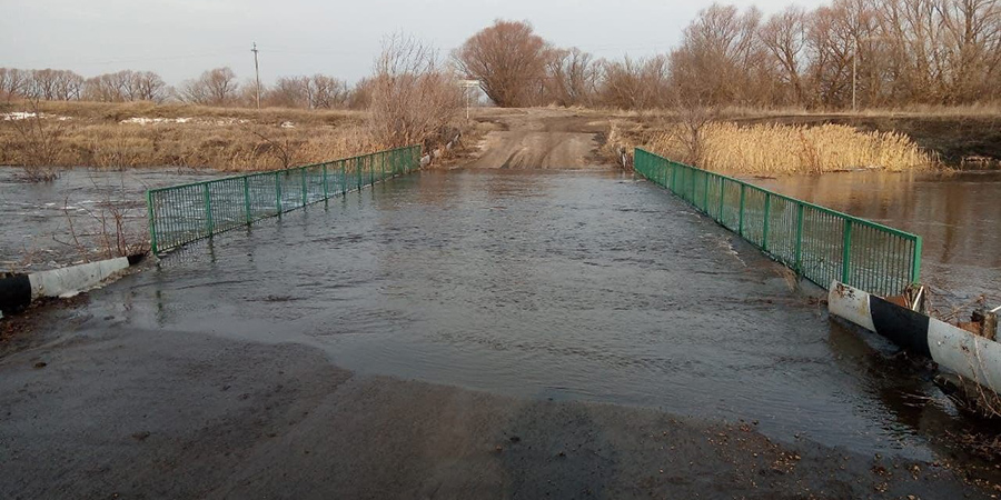 В области затопило 2 низководных моста 