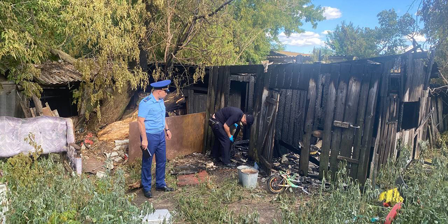 В Дергачевском районе пожар в сарае унес жизнь 4-летнего мальчика