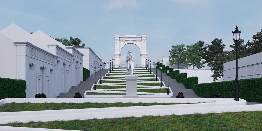 Памятник адмиралу Ушакову хотят установить на спуске от Триумфальной арки