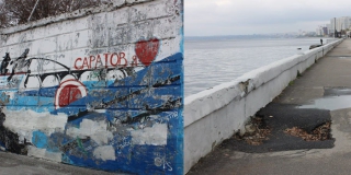 Набережной в Саратове нужна «скорая помощь»: причал разваливается, стены облезли Набережной в Саратове нужна «скорая помощь»: причал разваливается, стены облезли