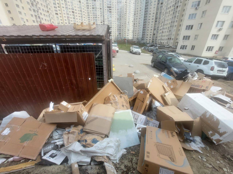 В Саратове чиновники нашли более десятка мест со свалками возле мусорных баков