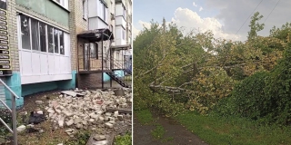 В Калининске из-за шторма сорвало крышу, упали деревья и оборвались провода В Калининске из-за шторма сорвало крышу, упали деревья и оборвались провода
