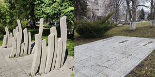 В центре Саратова убрали бестолковый и неактуальный памятник «наносваям Писного» В центре Саратова убрали бестолковый и неактуальный памятник «наносваям Писного»