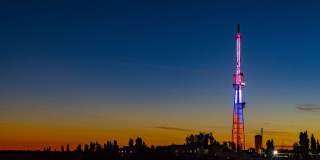 Телебашня в Саратове вечером окрасится цветами флагов России и Беларуси Телебашня в Саратове вечером окрасится цветами флагов России и Беларуси