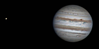 В саратовском дворе сделали снимок Юпитера и спутника Ио В саратовском дворе сделали снимок Юпитера и спутника Ио