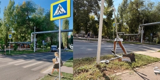 В Энгельсе вандалы уничтожили макеты детей у школы №32 В Энгельсе вандалы уничтожили макеты детей у школы №32